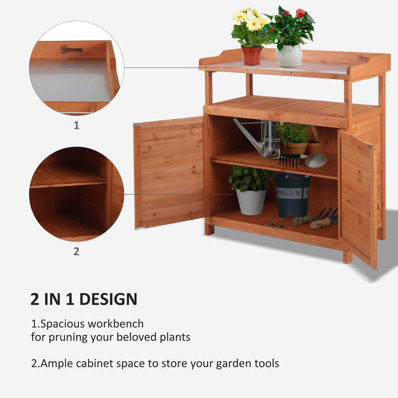 Outsunny Multi-function Potting Bench Table