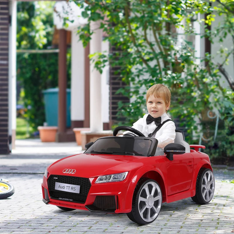 HOMCOM Kids Electric Ride On Car Audi TT RS - Red