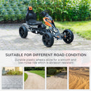 Kids Pedal Go Kart - Black & Orange