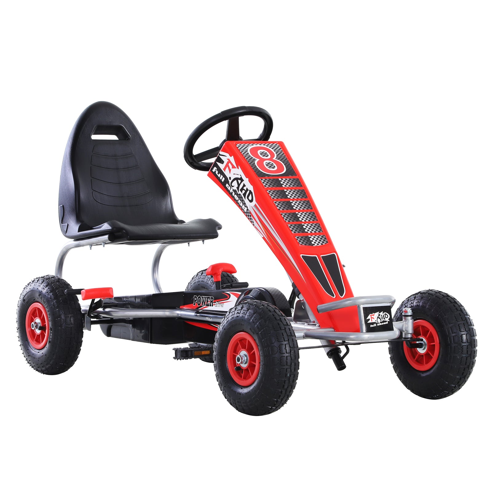 Kids Pedal Go Kart Red & Black