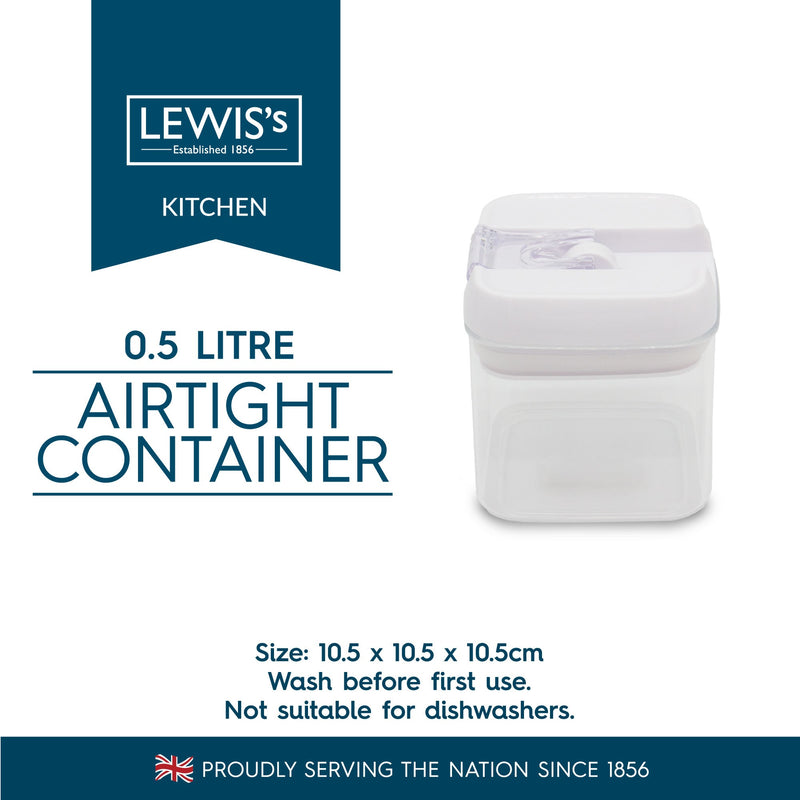 Lewis's Airtight Container - 0.5 Litre