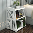 Cottonfy UK Small White Bedside Table