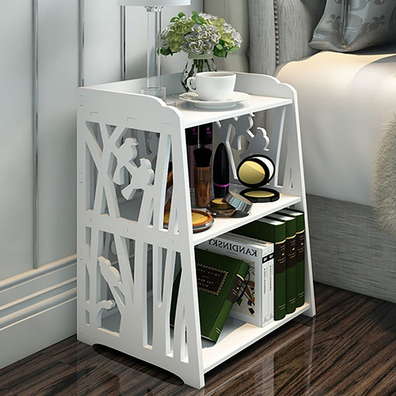 Cottonfy UK Small White Bedside Table