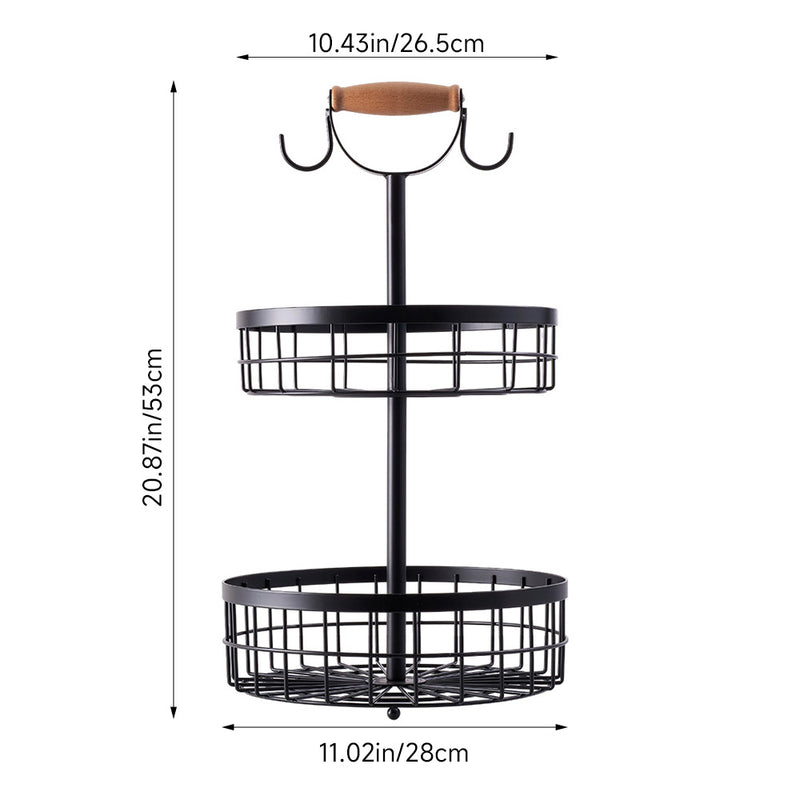 Lifeideas Kitchen Storage Basket with Detachable Baskets