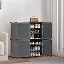Livingandhome Foldable 6-Tier Shoe Storage Unit