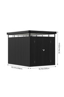 Breeins Outdoor Metal Garden Storage Shed