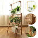 Lifeideas 3-Tier Foldable Wooden Ladder Shelf