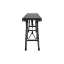 Breeins Set of 2 Rattan Plastic Outdoor Folding Bench
