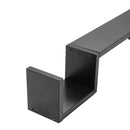 Livingandhome Set of 2 Wooden Wall Mounted Floating Shelves