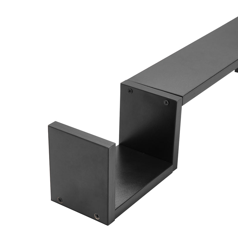 Livingandhome Set of 2 Wooden Wall Mounted Floating Shelves