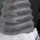 40cm Sitting Plush Christmas Gonk With Grooved Hat In Grey