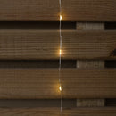 1.2m x 1.2m Light up Snowflake Pin Wire Christmas Curtain Lights with 339 Warm White LEDs