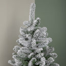 7ft (2.1m) Snowy Imperial Pine Green Fir Christmas Tree with Metal Stand