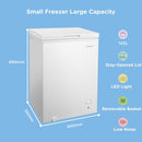 Comfee 143L Freestanding Chest Freezer with Digital Temperature Control