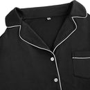 Long Sleeve Camp Collar Loungewear Set