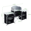 Livingandhome Camping Kitchen Stand Unit Storage Portable Outdoor