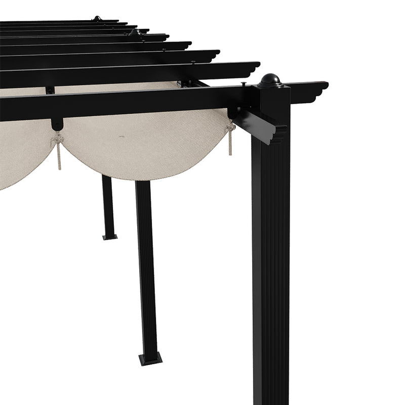 Breeins 10x20ft Aluminium Pergola with Retractable Roof