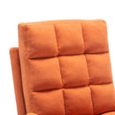 Livingandhome Leisure Recliner Chair with Footstool and Metal Legs