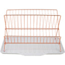 Lifeideas 2-Tier Foldable Countertop Dish Drying Rack with Drip Tray
