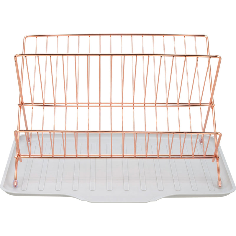Lifeideas 2-Tier Foldable Countertop Dish Drying Rack with Drip Tray