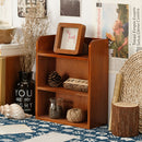 Lifeideas 3-Tier Retro Tabletop Wooden Storage Rack