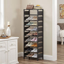 Lifeideas 10-Level Steel and Fabric Shoe Rack