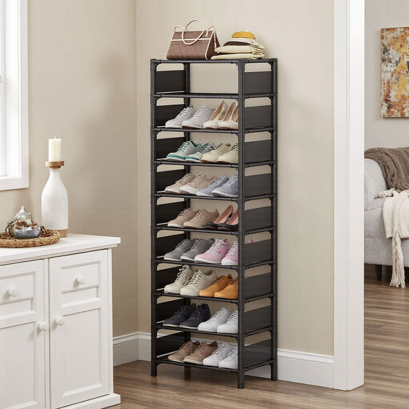 Lifeideas 10-Level Steel and Fabric Shoe Rack