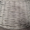 Samuel Alexander KD Willow Christmas Tree Skirt Wicker Rattan Light Grey