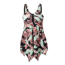 2 Piece Tankini Swimsuit With Double Shoulder Straps
