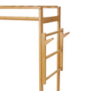 Lifeideas Wooden Clothes Rack with Hooks and Drawer