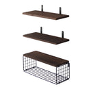 Cottonfy UK 3Pcs Wooden Wall Floating Shelves