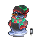 60cm Light up Snowman Infinity Christmas Decoration with Red, White and Green LEDs