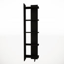 Livingandhome Industrial 5-Tier Corner Bookshelf Shelf Unit