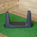 2 in 1 Grey Plastic Garden Kneeler and Stool with Storage Area