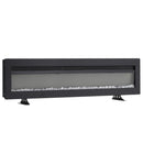 Electric Fireplace with Adjustable Flames, Wall Mounted or Freestanding