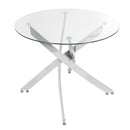 Livingandhome Minimalist Tempered Glass Coffee Table