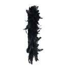 Black Feather Wreath with Lights for Halloween