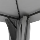 Solar LED Metal Patio Gazebo with Curtains L or XL