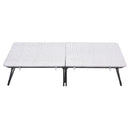 Livingandhome Steel Frame Folding Rollaway Bed with 4 Wheels