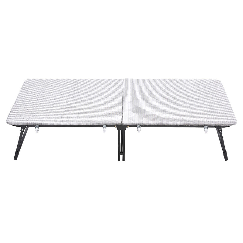 Livingandhome Steel Frame Folding Rollaway Bed with 4 Wheels