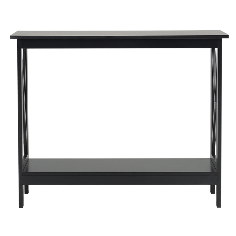 Livingandhome 2-Tier Narrow Hallway Console Table