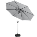 3M Large Rotating Patio Parasol for Outdoor Sunshade and Rain
