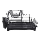 Livingandhome Multifunctional 2 Tier Detachable Dish Drainer Rack