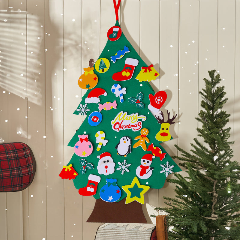 Lifeideas DIY Felt Christmas Tree with Removable Ornaments for Kids