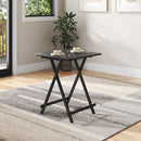 Livingandhome Folding Wooden Dining Table