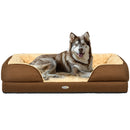 PawHut Dog Bed Calming Pet Bed Dog Mattress For Large Dogs - Charcoal Grey/Brown