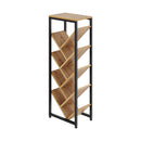 Livingandhome 9-Tier Floor Standing Tree Bookshelf Storage Rack