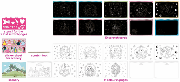 Disney Princess Scratch Book