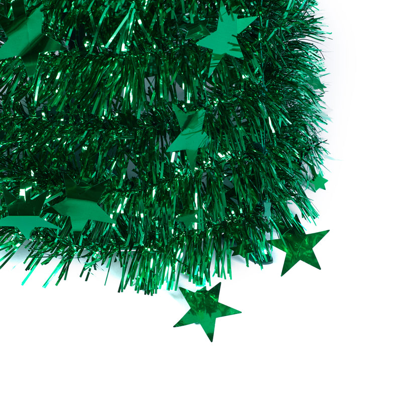 Lifeideas Collapsible 1.2M Pop Up Tinsel Christmas Tree With Base