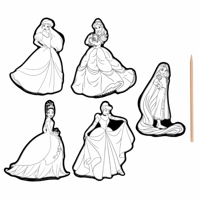 Disney Princess Scratch Art Stickers